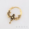 GOTHIC BAROQUE FILIGREE DROP 316L SURGICAL STEEL EARRING